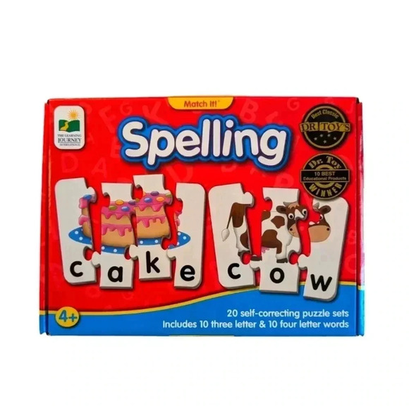 Match It Spelling 20 Piece Puzzle Kids Age 4-7 Years old - Picture 1 of 3